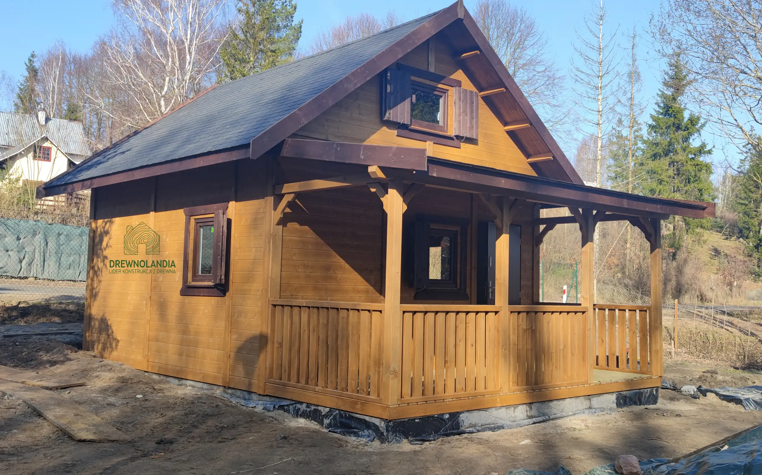 Domek Ogrodowy z tarasem Marcel II - 5x5m