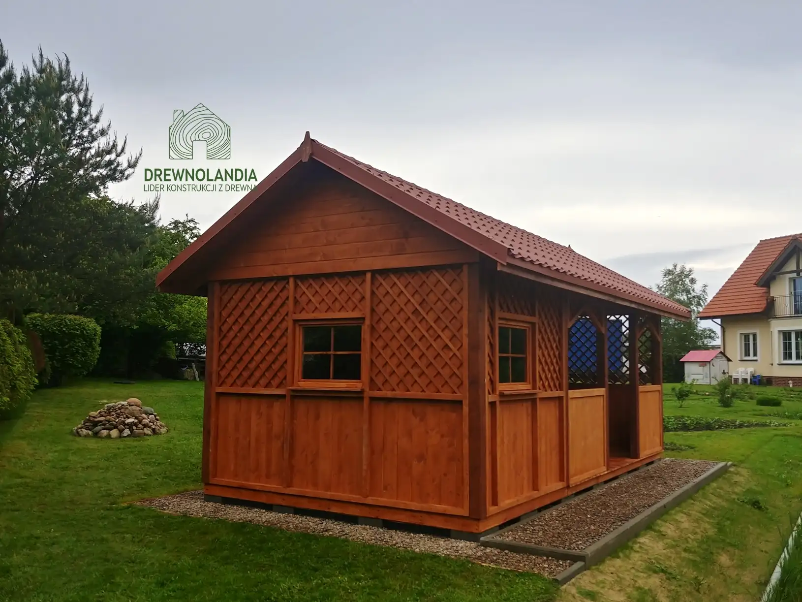 Altana Helena 3x3 połączona z domkiem narzędziowym 3x3 