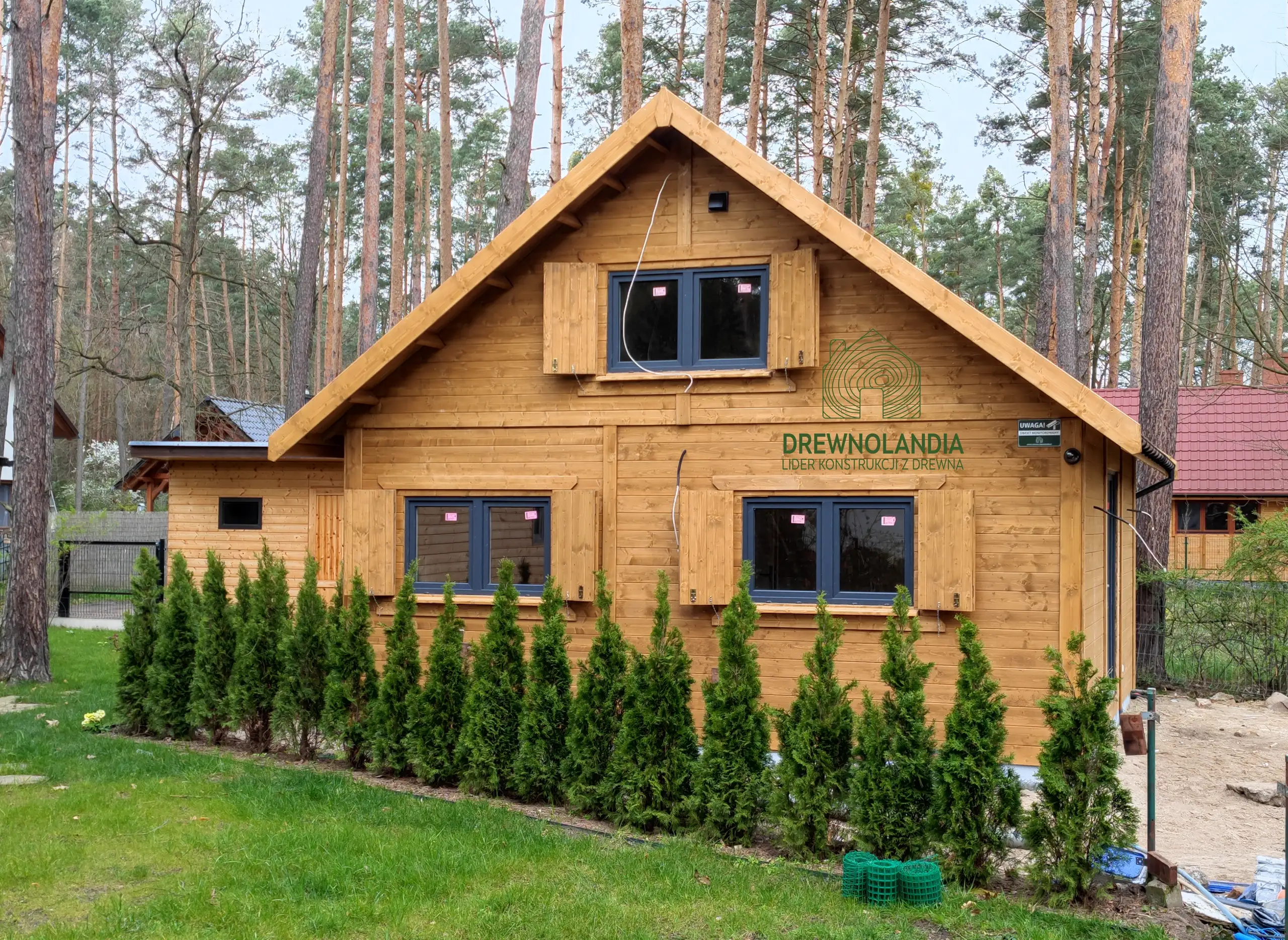 Letniskowy domek Wiktor IV, drewniany, powierzchnia 35m², idealny na działkę rekreacyjną