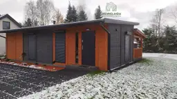 Drewniany domek letniskowy Marek z werandą – 35m² – idealny na działkę