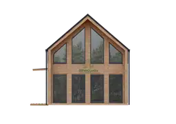 Drewnolandia CRK9 – całoroczny dom mieszkalny w stylu nowoczesnej stodoły