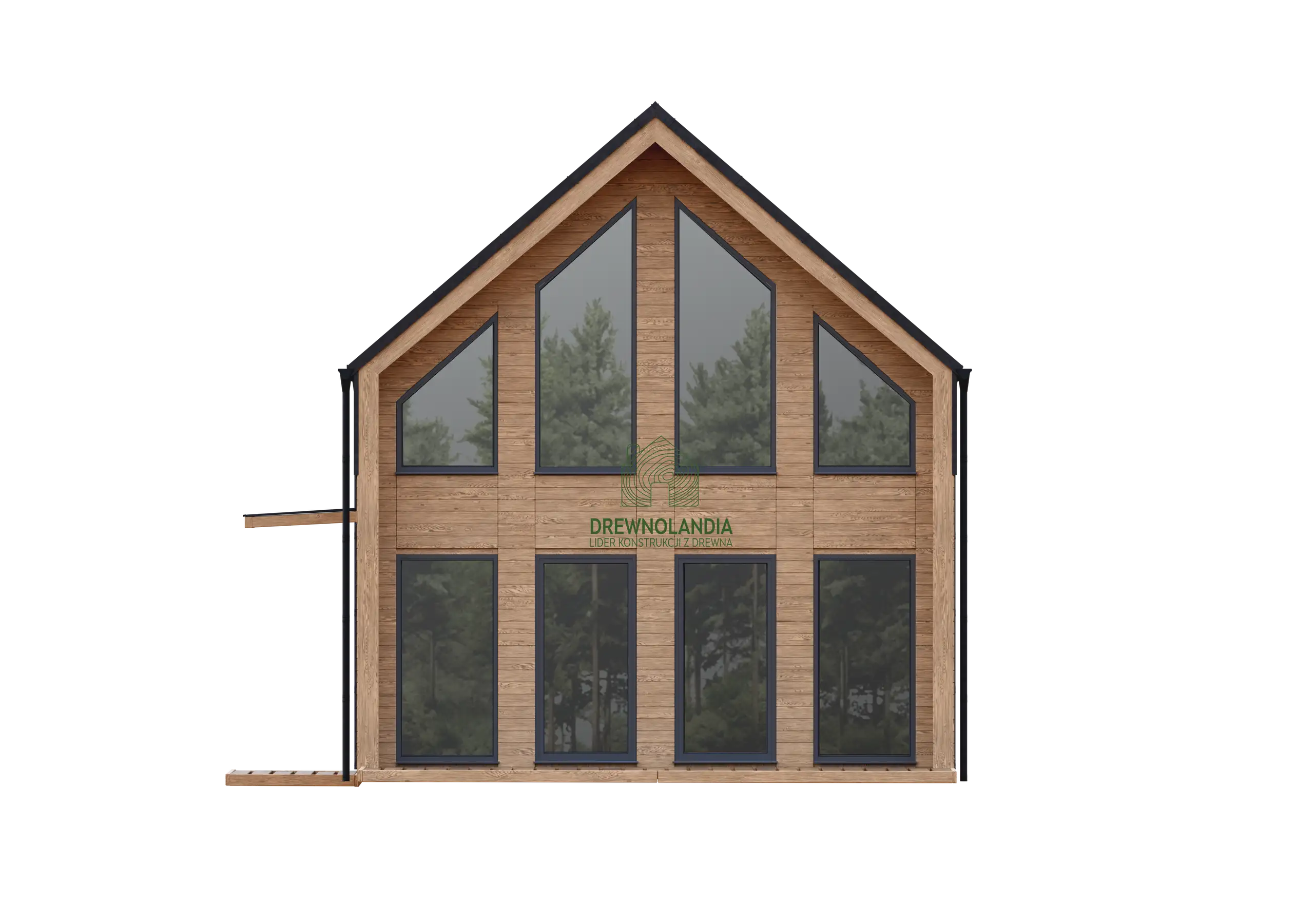 Dom rekreacyjny całoroczny CRK9 - nowoczesna stodoła - 47 m2