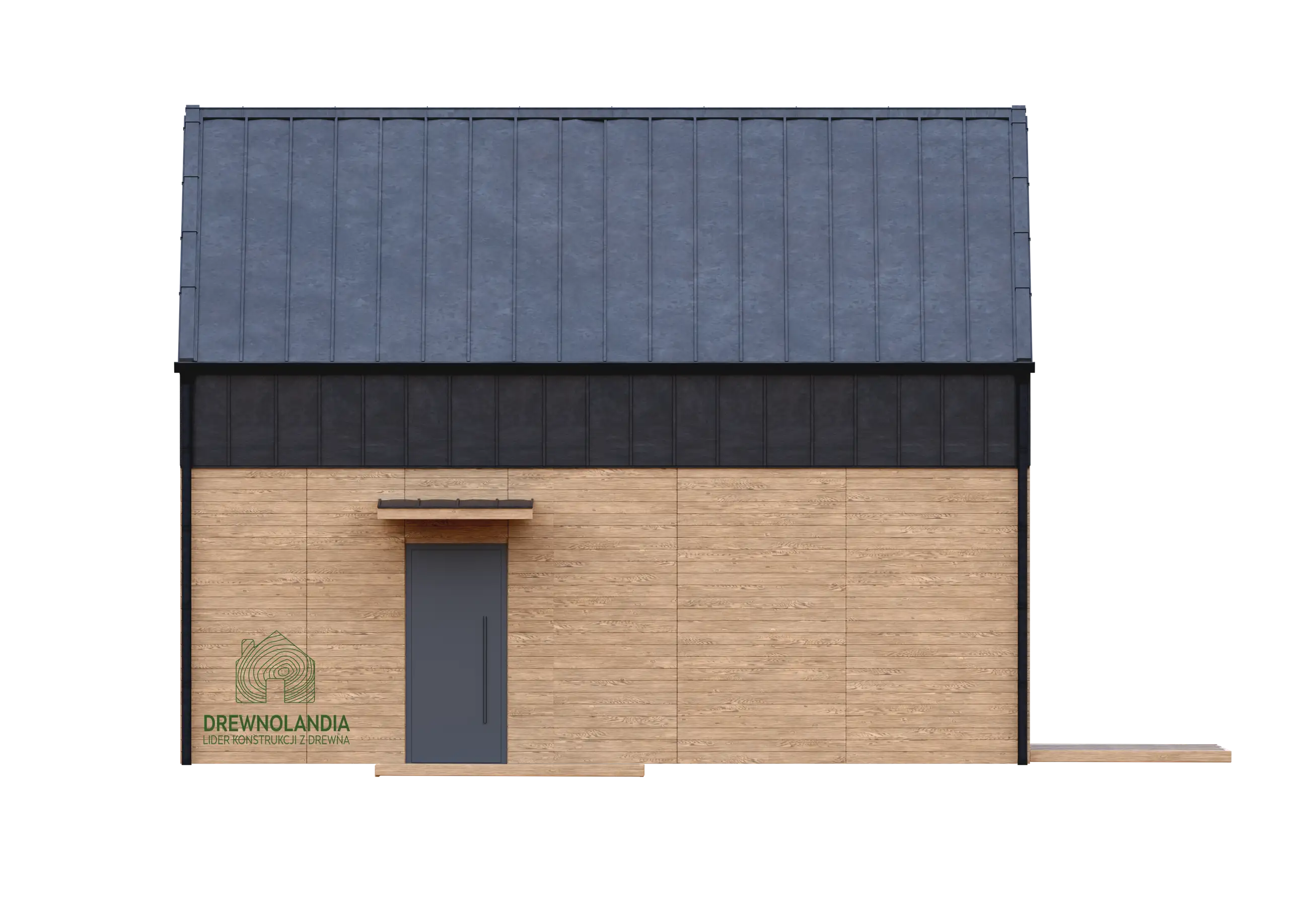 Dom rekreacyjny całoroczny CRK9 - nowoczesna stodoła - 47 m2