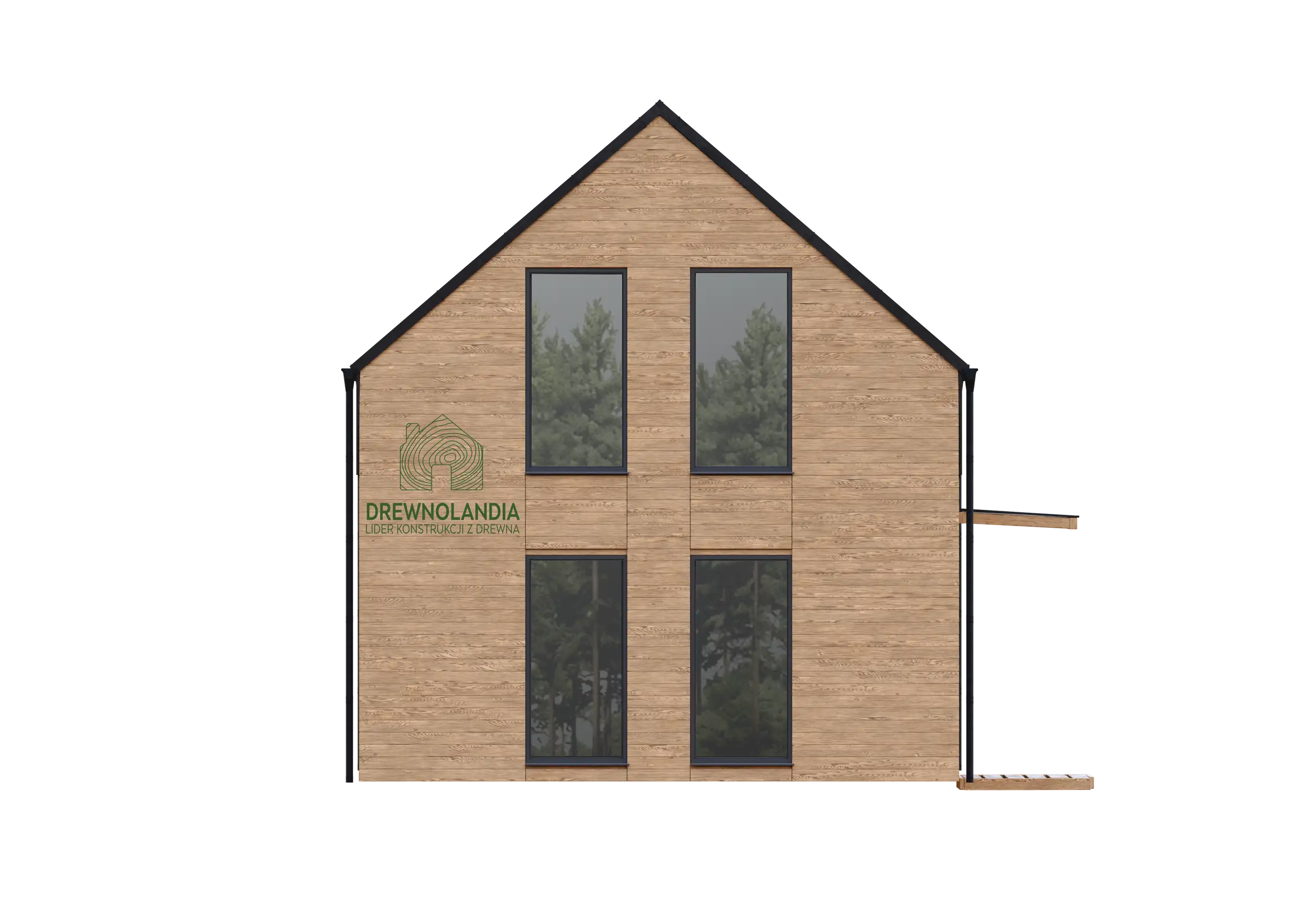 Dom rekreacyjny całoroczny CRK9 - nowoczesna stodoła - 47 m2