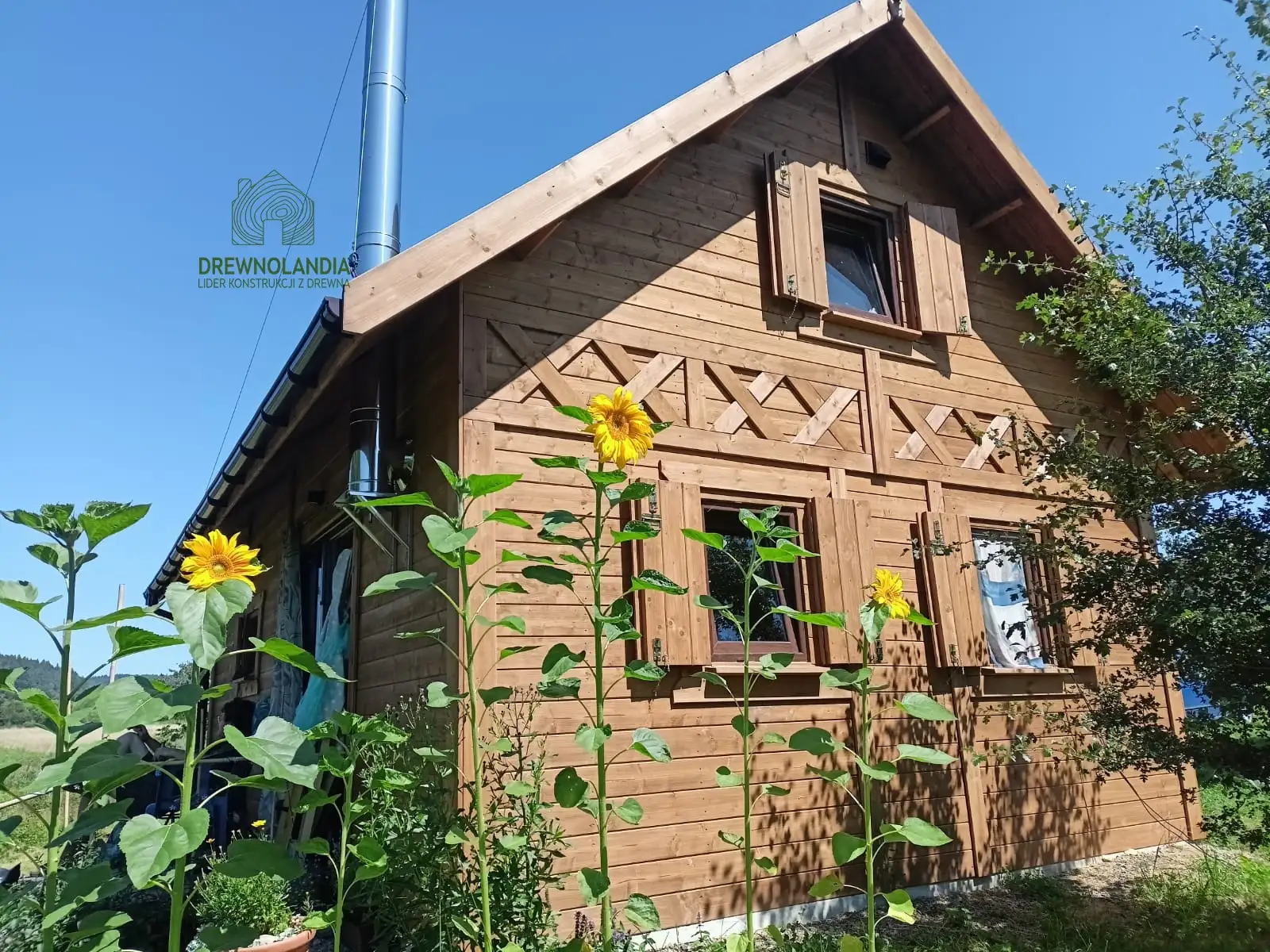 Całoroczny domek drewniany z antresolą CRA8 – 35m²