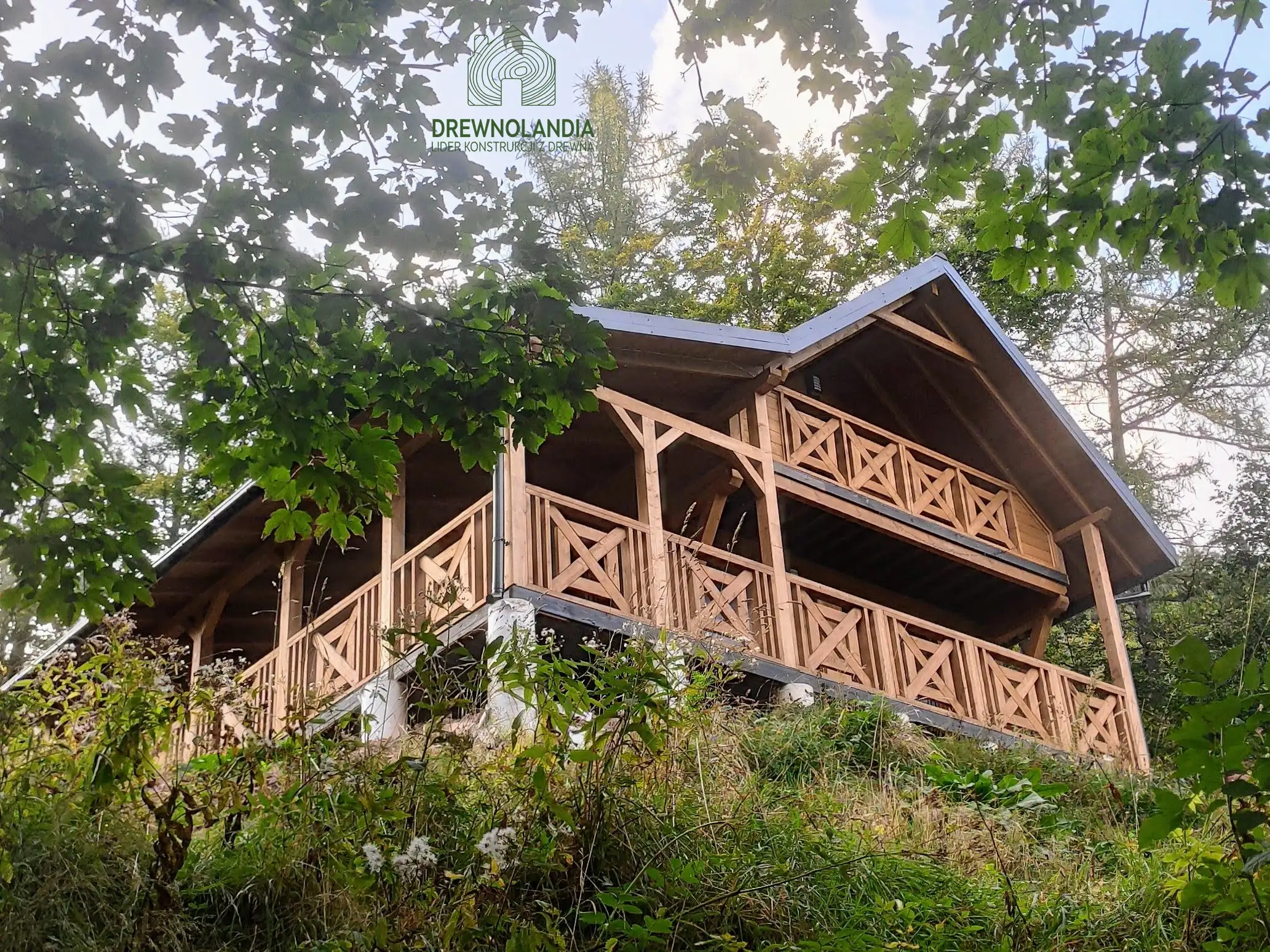 Drewnolandia - domek CRP6 całoroczny, drewniany z poddaszem