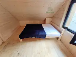 Drewniany całoroczny domek mieszkalny CRP6 PLUS o powierzchni 35 m²