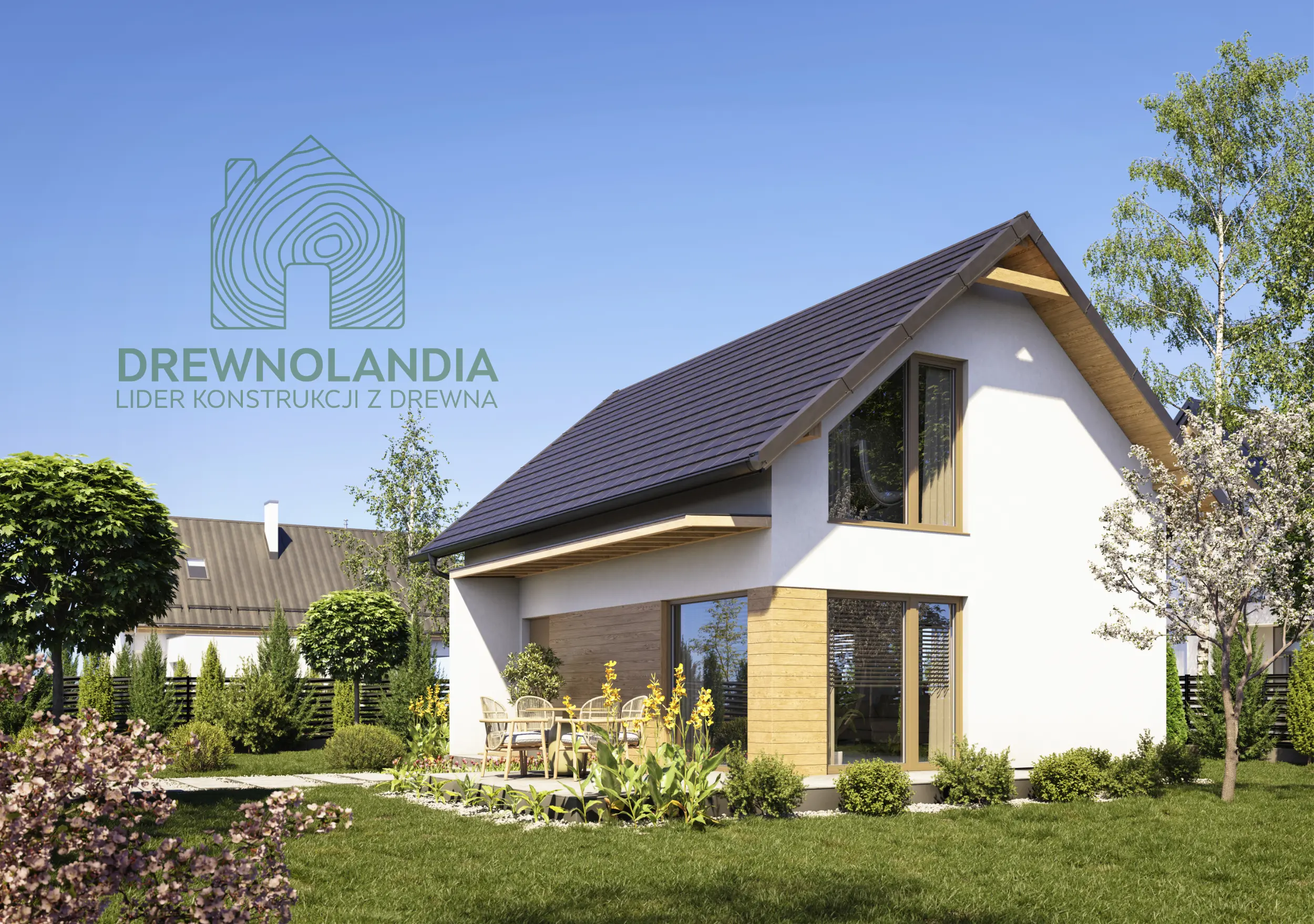 Drewnolandia V2 – całoroczny dom mieszkalny – projekt WT 2021