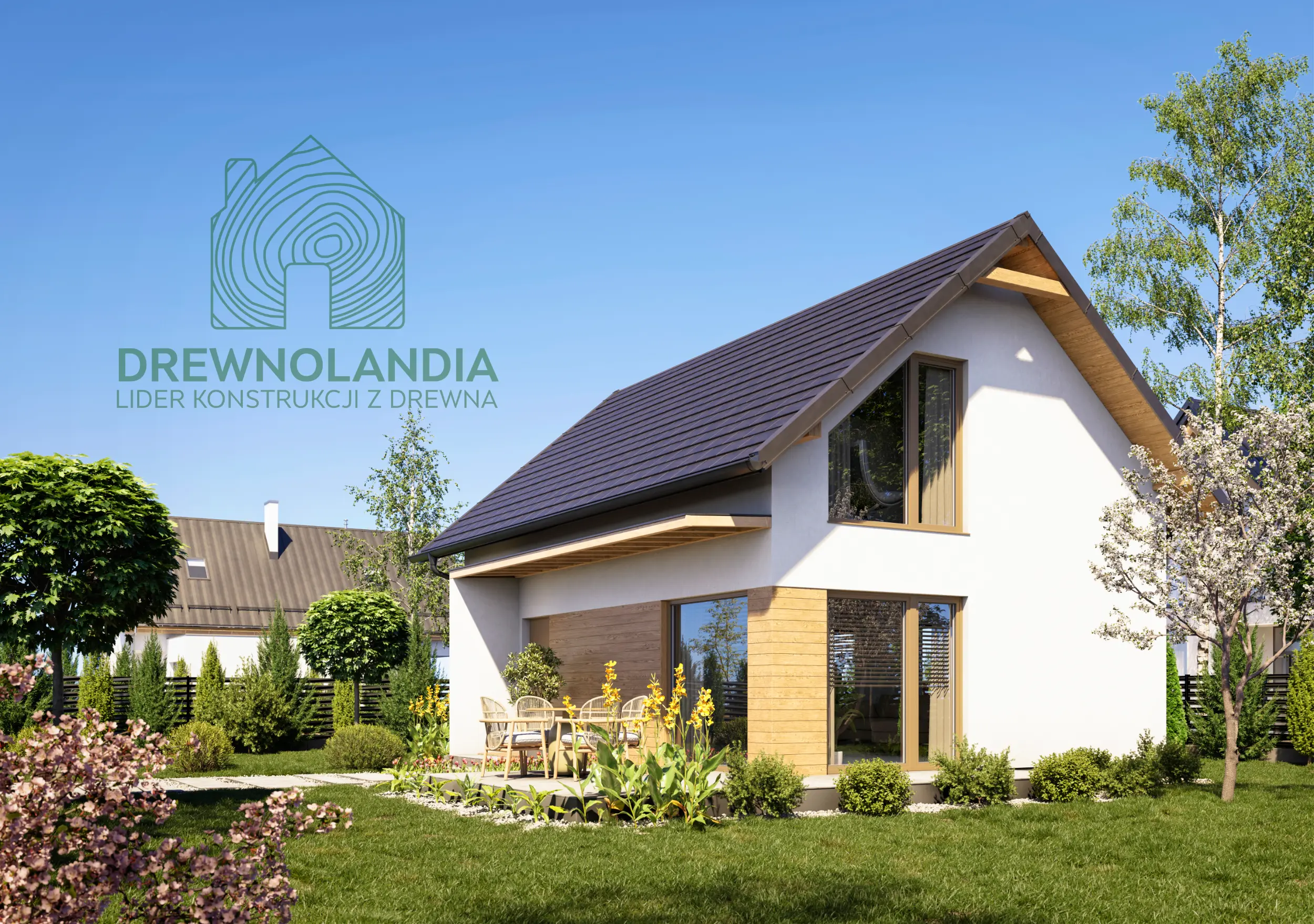 Drewnolandia V2 – całoroczny dom mieszkalny – projekt WT 2021