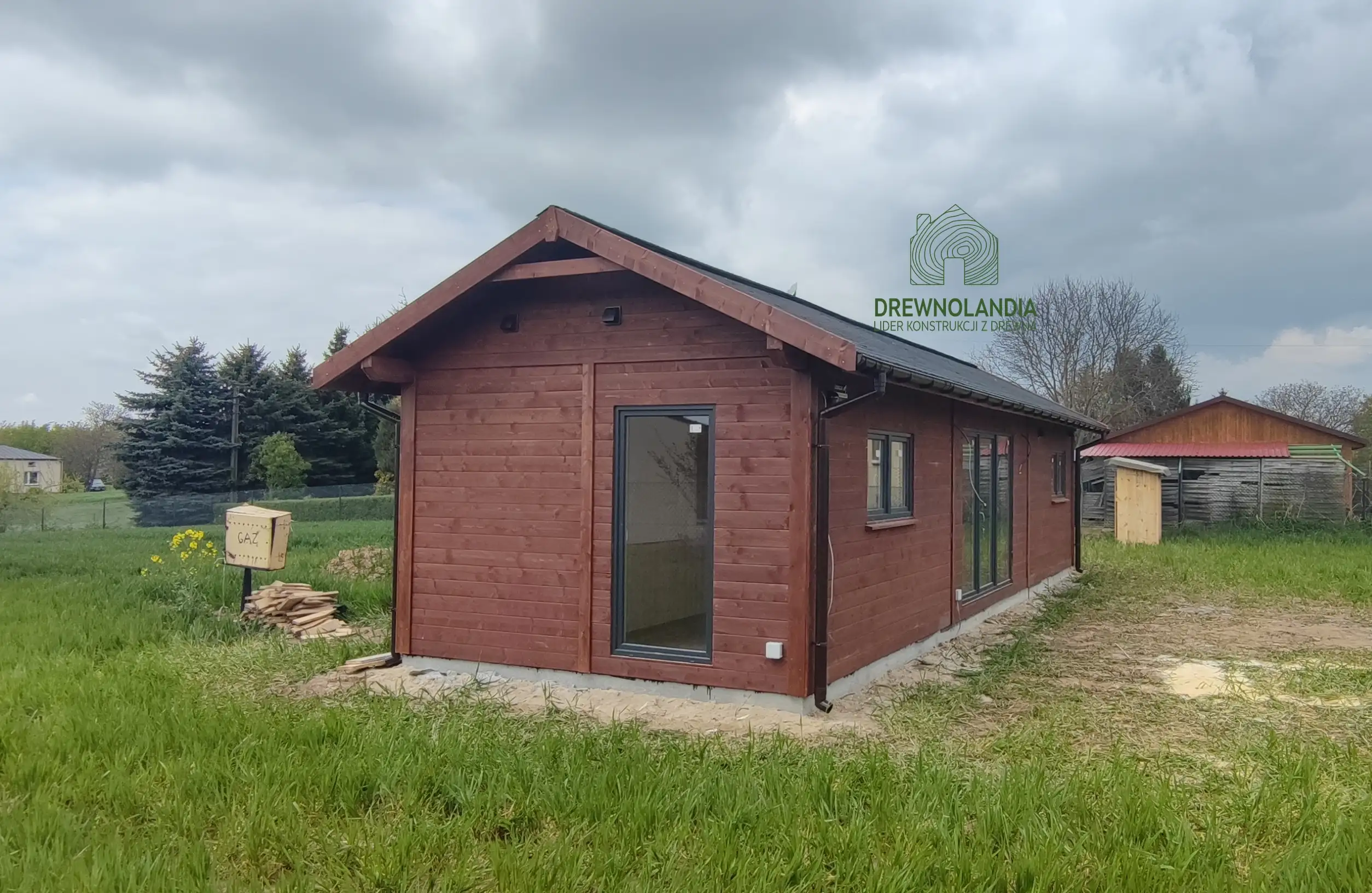 Drewniany domek CRK2 – projekt całoroczny o powierzchni 48 m²