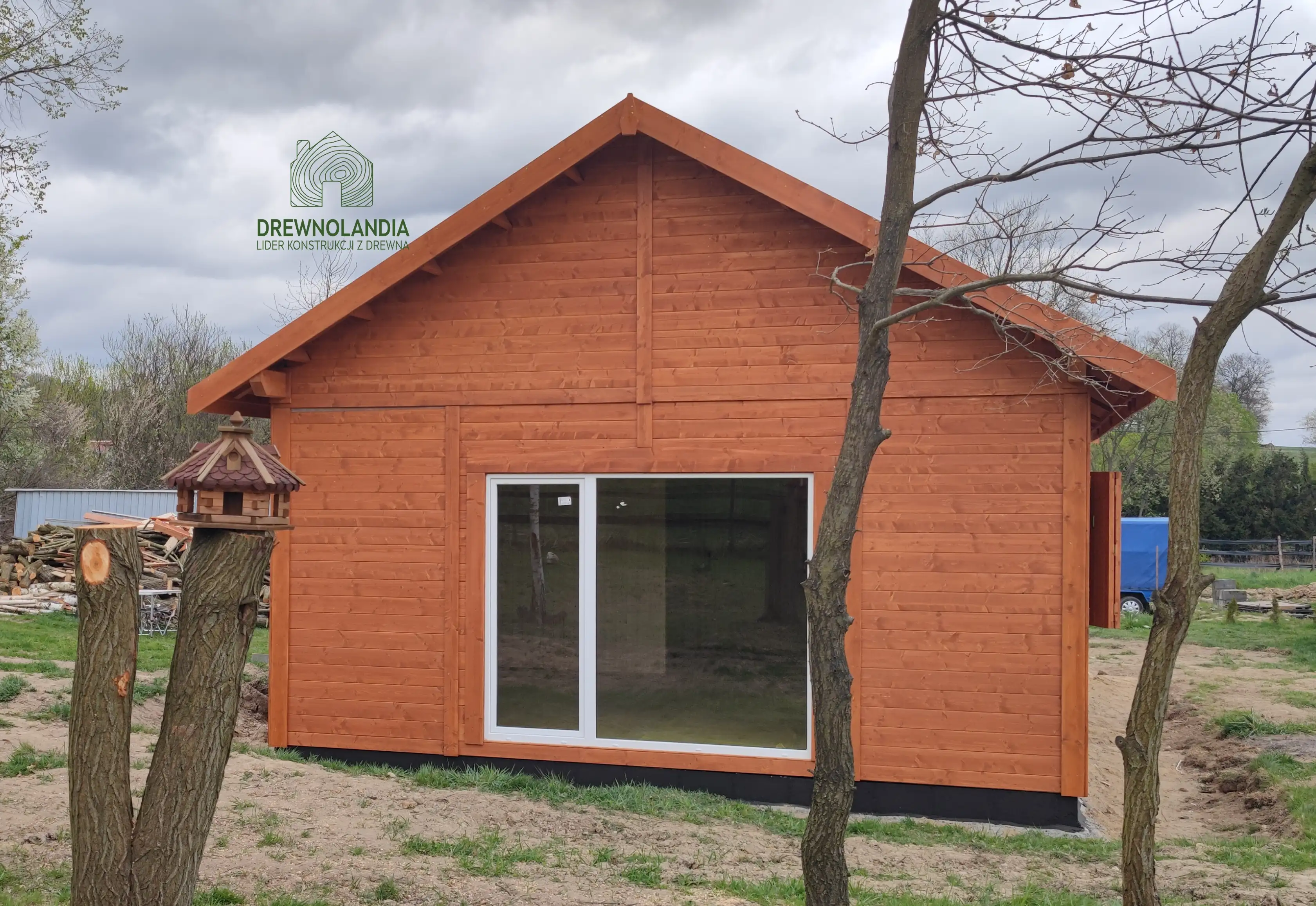 Drewnolandia Antoni – drewniany domek letniskowy całoroczny o powierzchni 70 m²