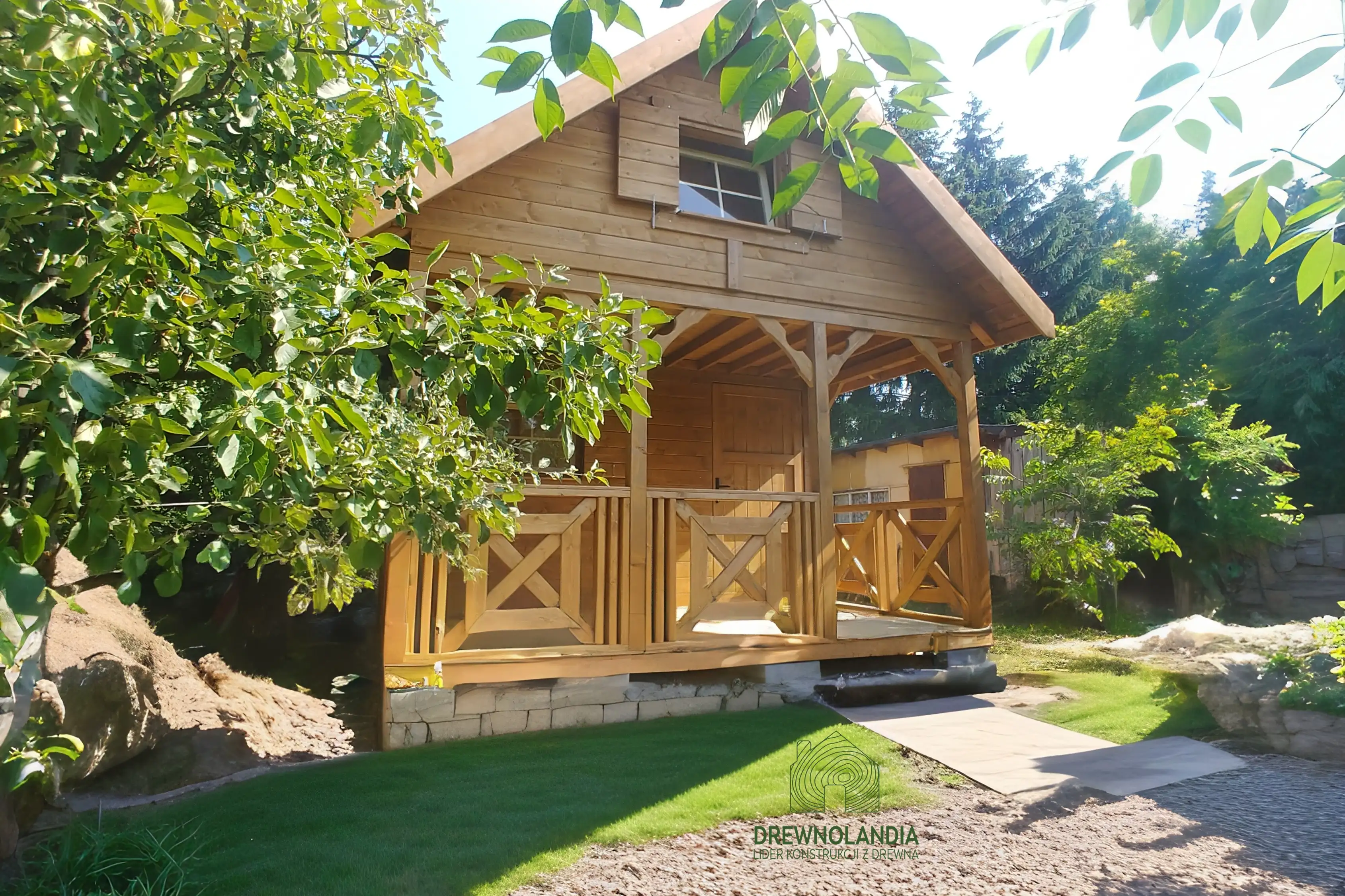 Domek letniskowy "Amadeusz I", z drewna, wymiary 20m2