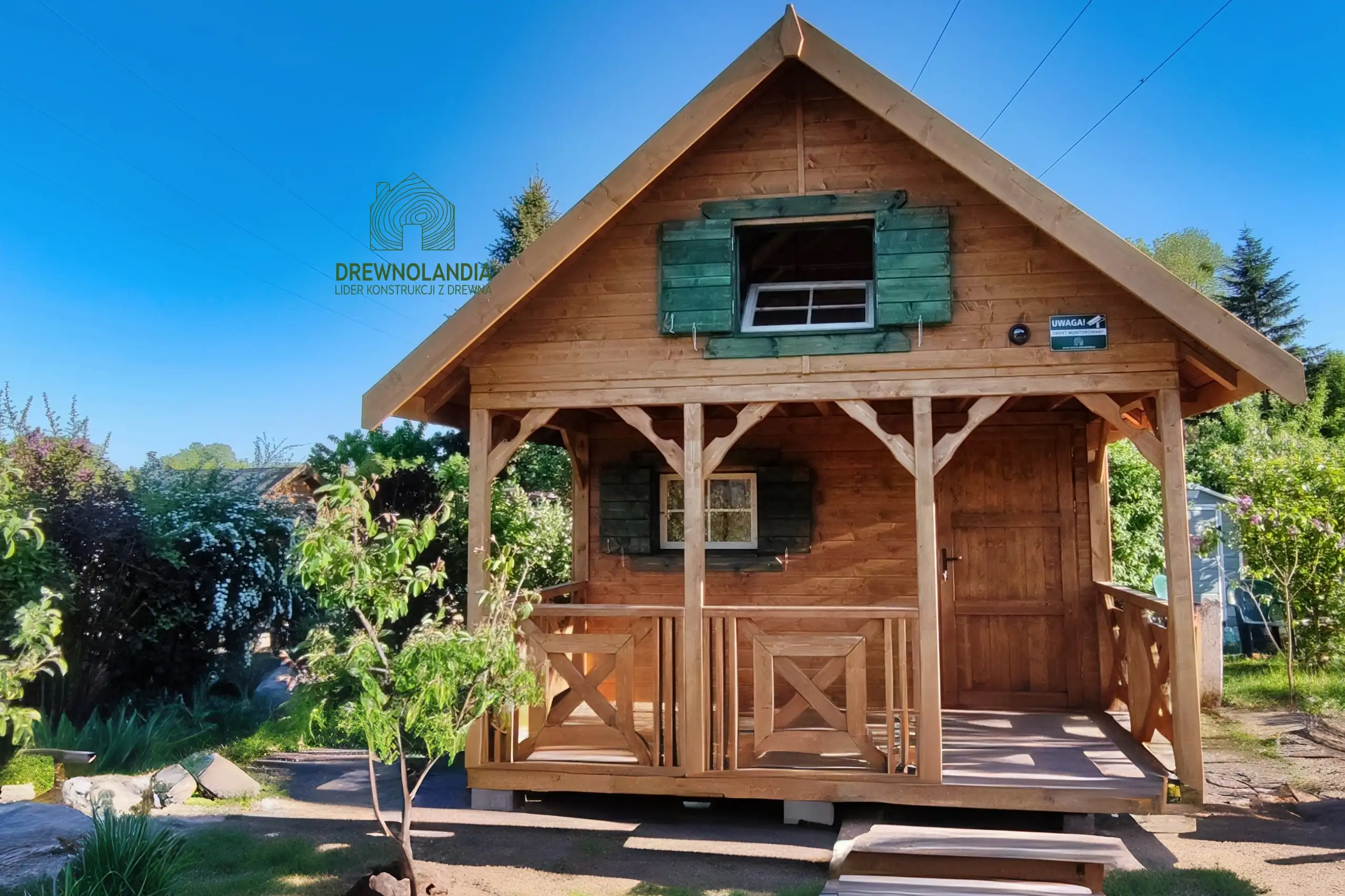 Drewniany domek "Amadeusz I", z tarasem, 20m2