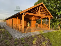 Parterowy domek letniskowy Antoni 70 m², wykonany z drewna, idealny na działkę