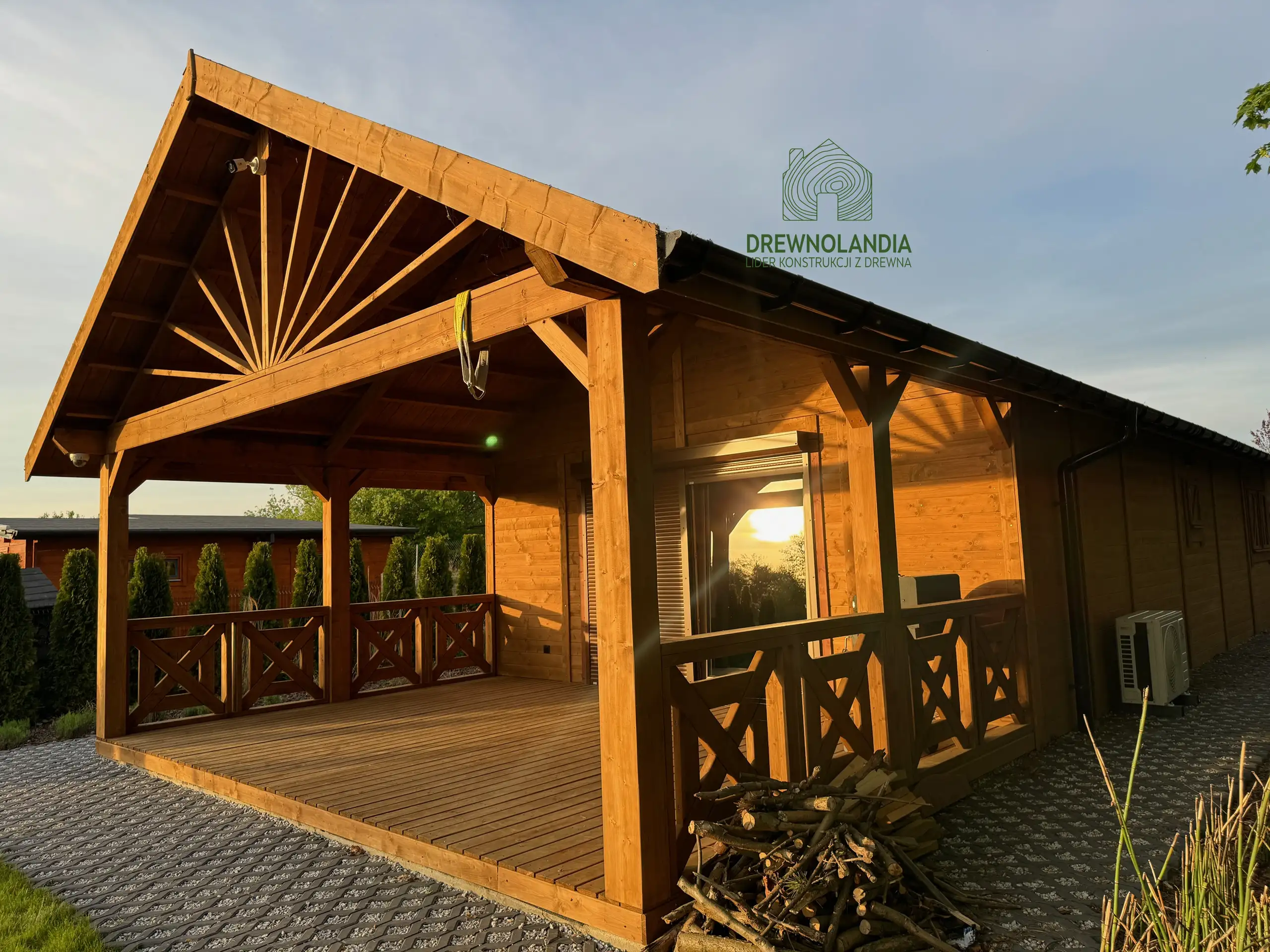 Drewnolandia – letniskowy domek drewniany Antoni o powierzchni 70 m²