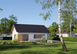 Drewniany dom mieszkalny z unikalnym designem – całoroczna konstrukcja DREWNOLANDIA