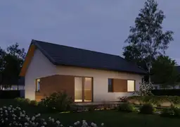 Dom mieszkalny WT 2021 – solidny i energooszczędny projekt drewniany od DREWNOLANDIA