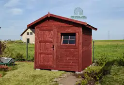 Filemon, drewniany domek narzędziowy, 6m², kompaktowy i funkcjonalny