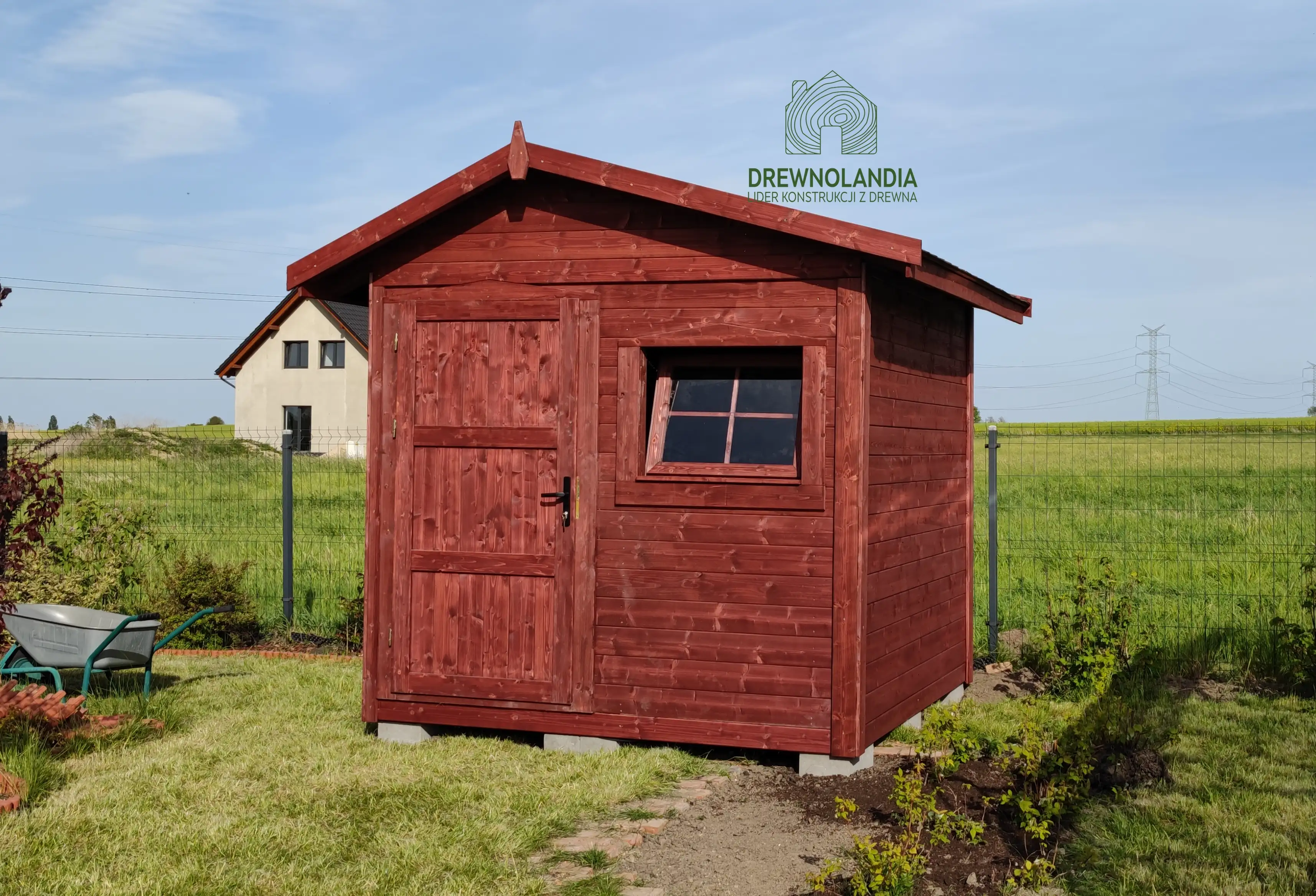 Filemon, drewniany domek narzędziowy, 6m², kompaktowy i funkcjonalny