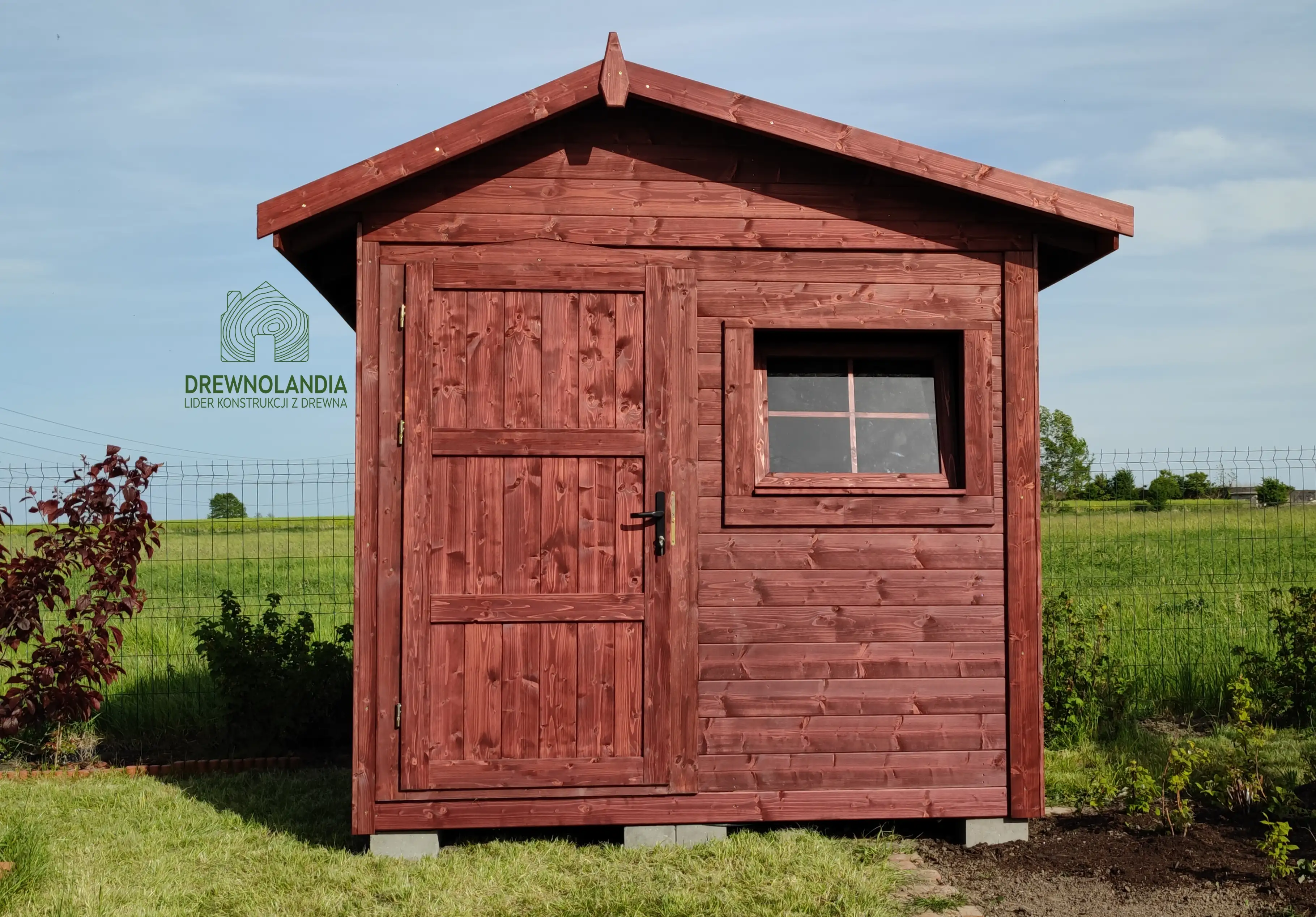 Domek narzędziowy z drewna Filemon, 6m², praktyczny schowek