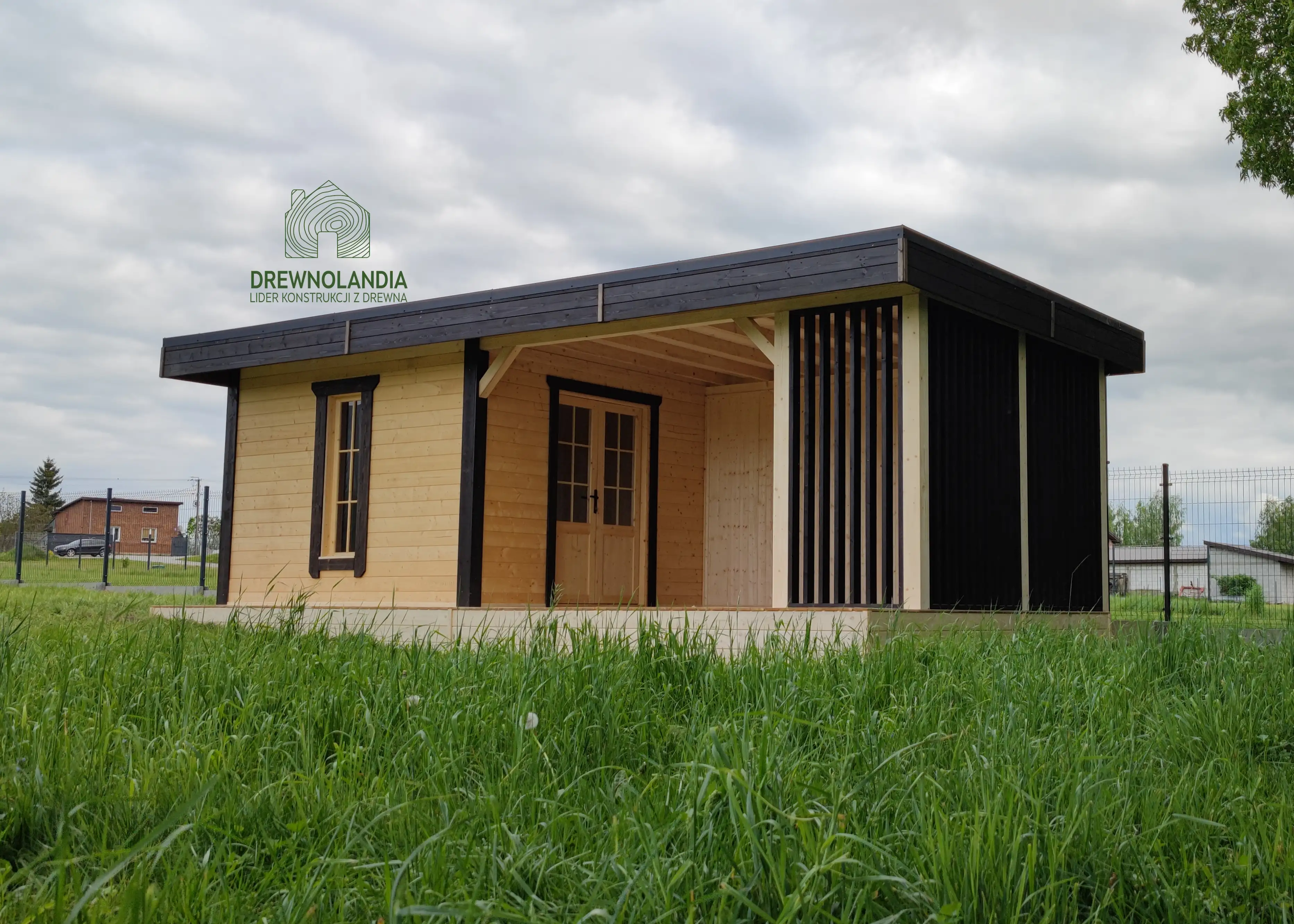 Domek narzędziowy Nataniel z przestrzenią wypoczynkową