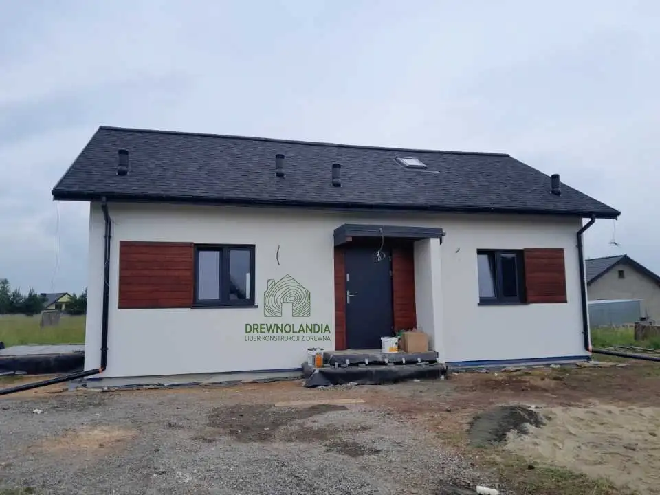 Dom mieszkalny całoroczny DREWNOLANDIA V1 - WT 2021 – 70 m² 