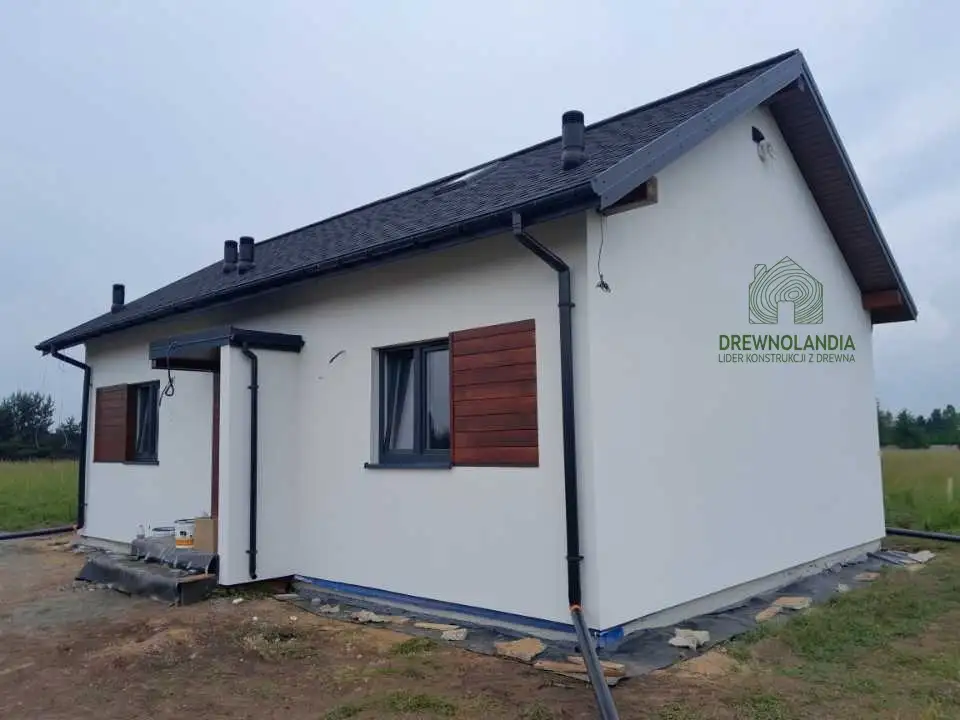 Dom mieszkalny całoroczny DREWNOLANDIA V1 - WT 2021 – 70 m² 