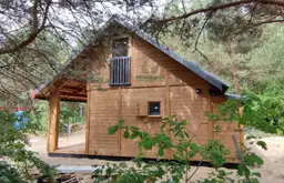 Nowoczesny domek letniskowy Michał z antresolą – 35m² – Drewnolandia