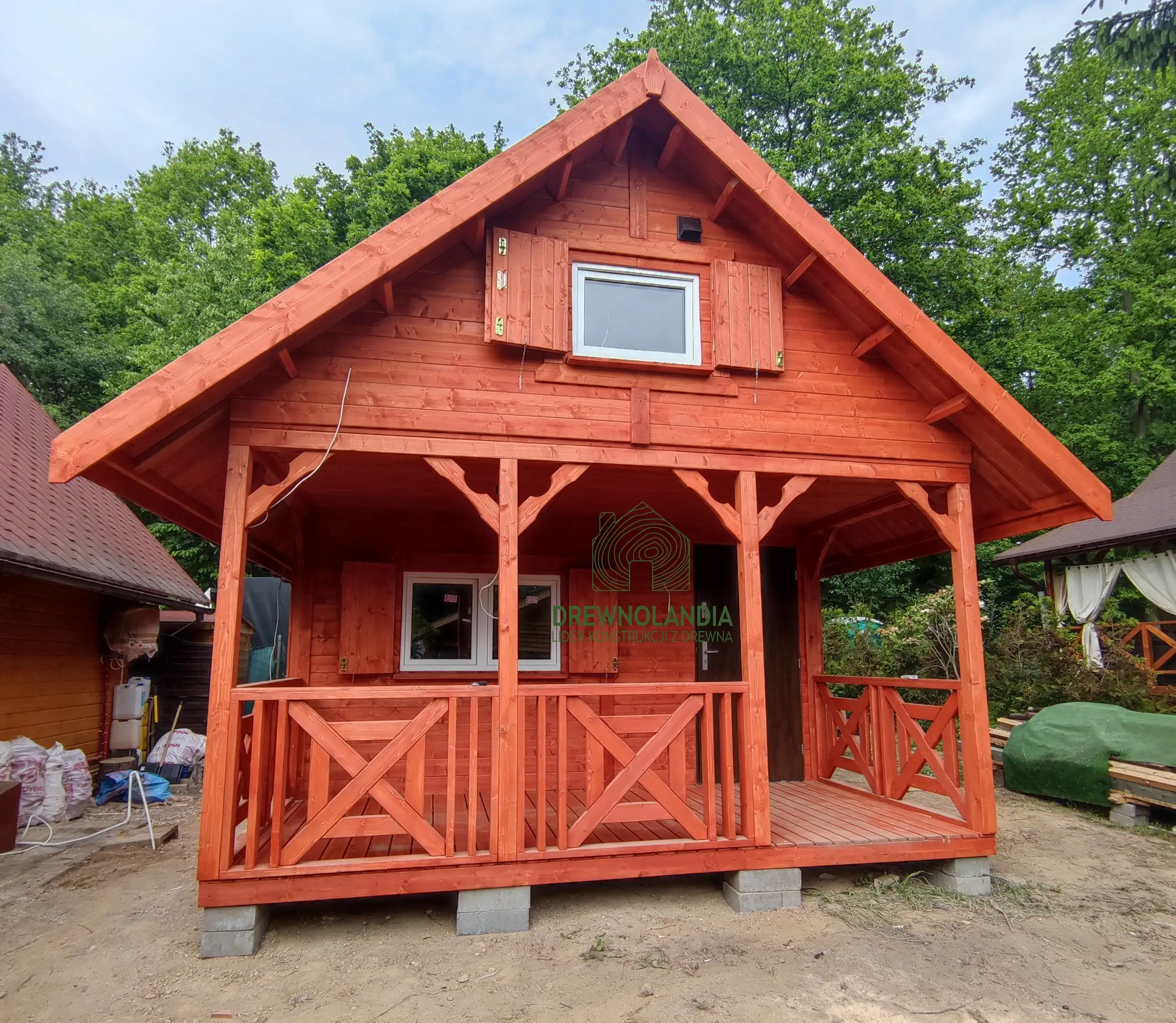 Drewniany domek na działkę Amadeusz IV 7x4,5m 