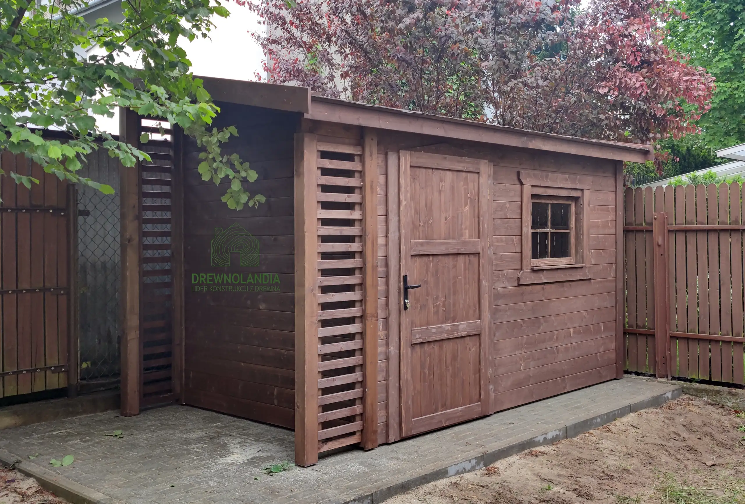 Domek gospodarczy z drewna Bonifacy - 3x2,5m 