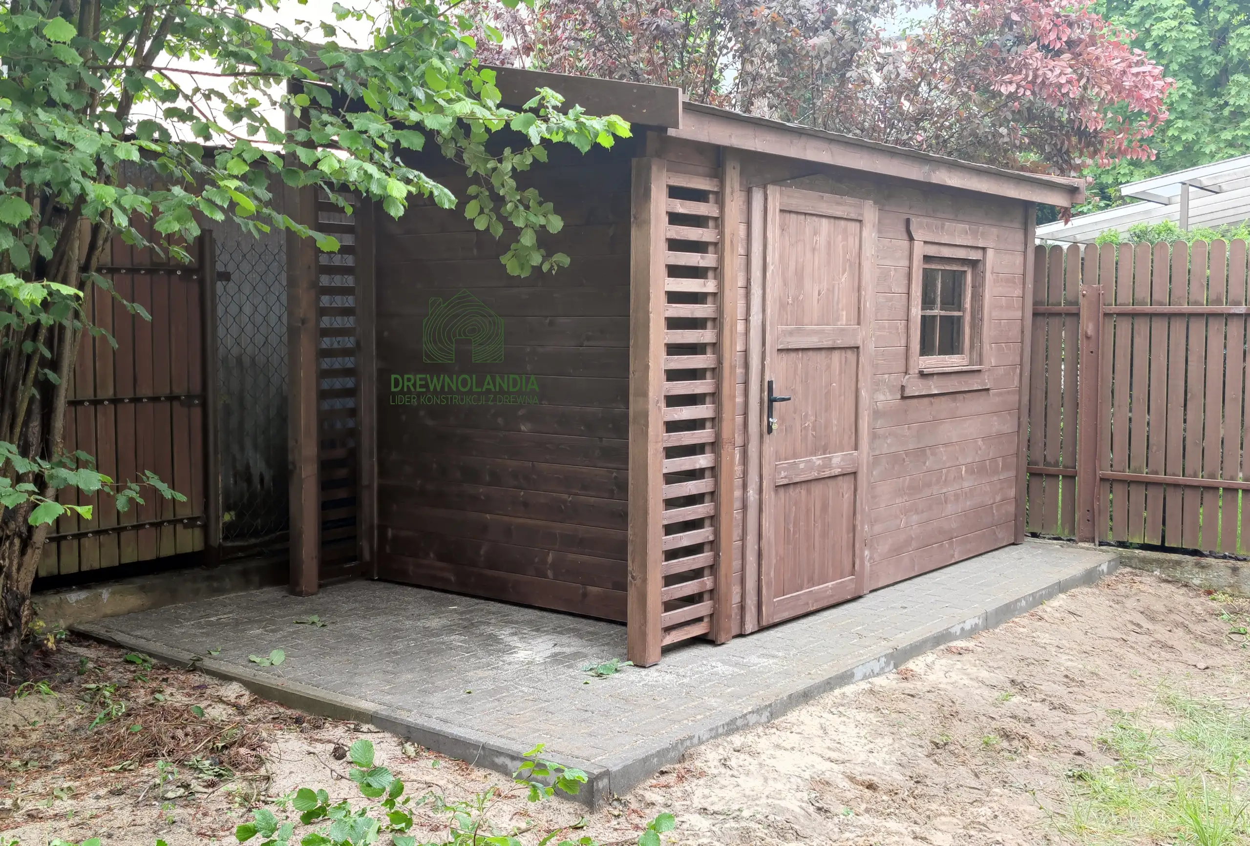 Domek gospodarczy z drewna Bonifacy - 3x2,5m 