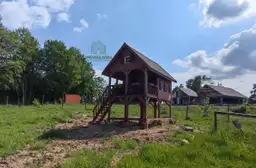 Drewnolandia - domek dziecięcy Kitty IV, przestronny, z antresolą, idealny do zabawy