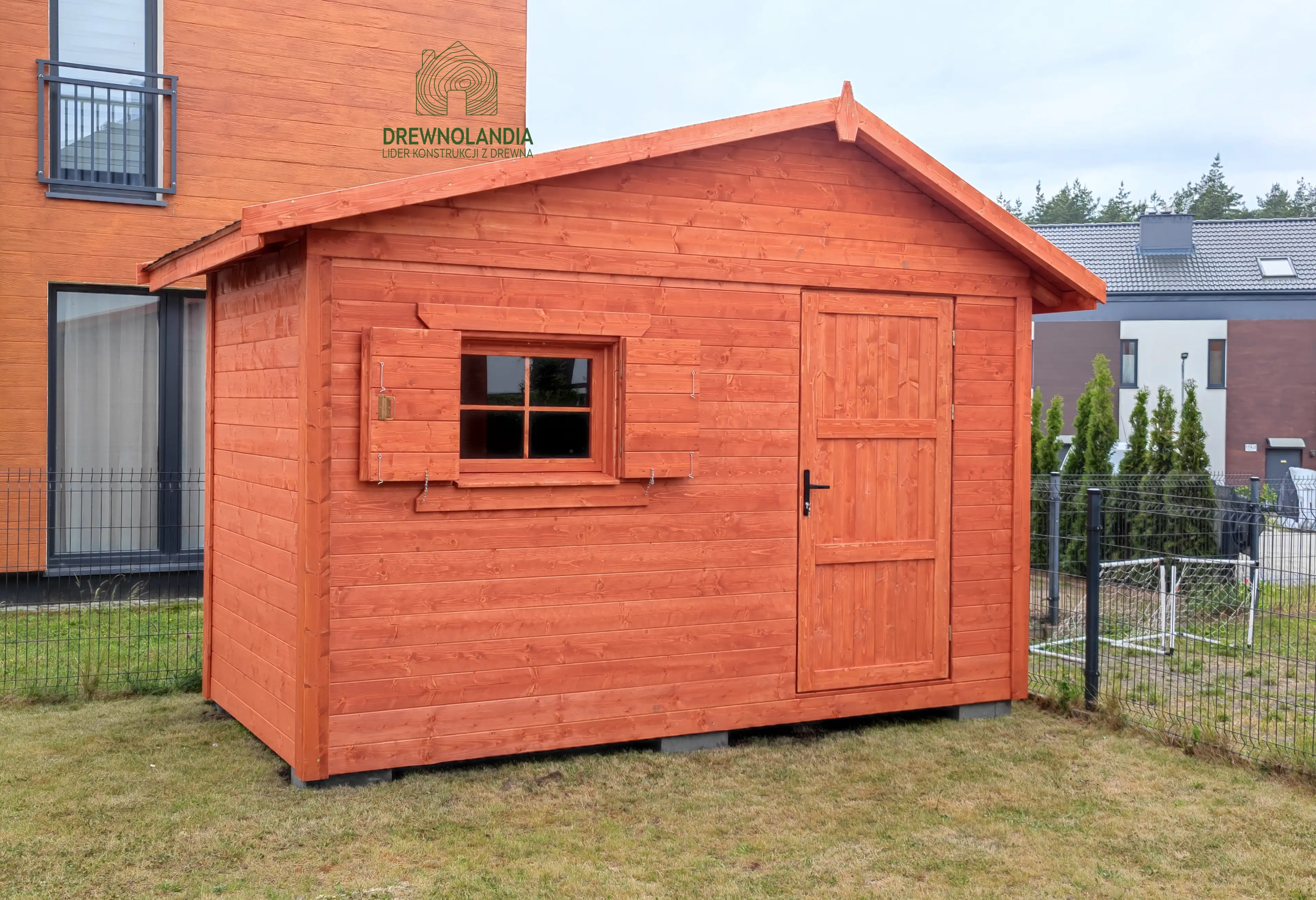 Drewniany domek narzędziowy Filemon, 6m², estetyczny i wytrzymały