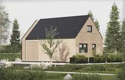 Dom Amadeusz IV V2 – elegancki projekt drewniany na działkę