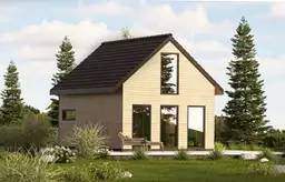 Domek CRP2 V2 – elegancki projekt drewniany na działkę