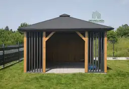 Branda – drewniana altanka ogrodowa w wymiarach 4x4 m