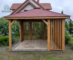 Nela – nowoczesna altanka ogrodowa 4x4 m – elegancja w Twoim ogrodzie