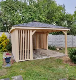 Solidna altana Nela 4,5x4,5 m z drewna