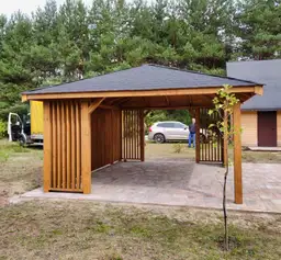 Nowoczesna altana ogrodowa Nela 6x4 m – widok na przestrzeń