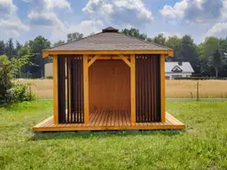 Nowoczesna altana ogrodowa Branda – minimalistyczny styl