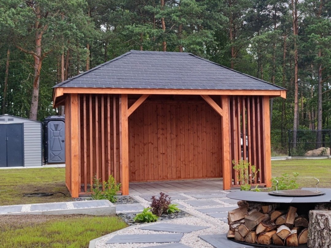 Altana Branda – przestronna konstrukcja 4x3 m, widok z góry