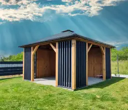 Altana ogrodowa Branda 4,5x4,5 m – widok ogólny