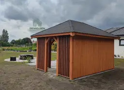 Altana ogrodowa drewniana 4x4 m Branda – praktyczne miejsce do odpoczynku