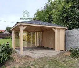 Nela – nowoczesna altana z drewna do Twojego ogrodu