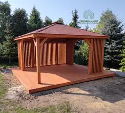 Nowoczesna altanka ogrodowa 4x4 m – model Nela