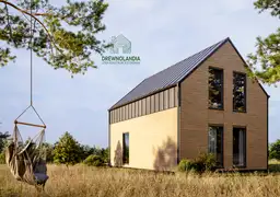 Nowoczesny dom z drewna CRK9 – idealny do całorocznego użytkowania