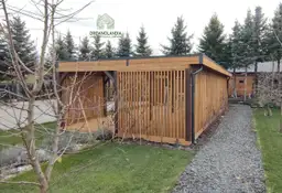 Drewniana altanka Liwia – nowoczesny projekt do ogrodu lub na działkę