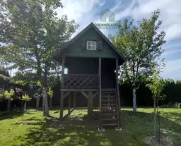 Duży Drewniany Domek Dla Dzieci Kitty IV - 4x2,5m z antresolą - zdjęcie 14