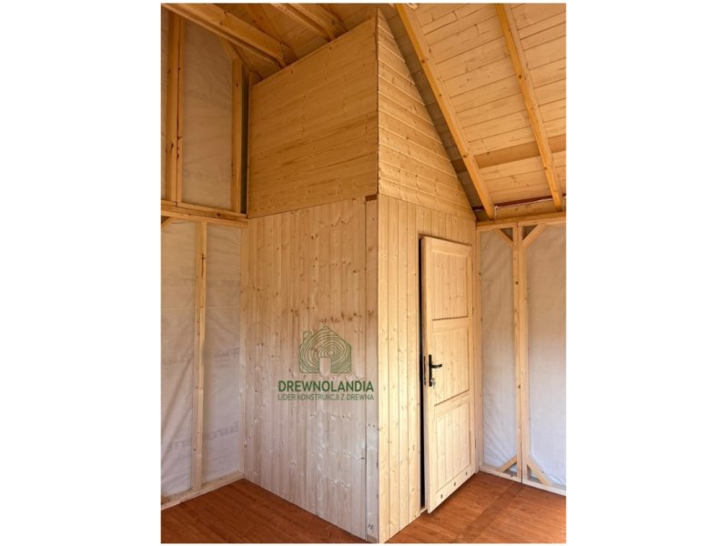 Amadeusz II - domek letniskowy 24m² z tarasem, widok na wnętrze