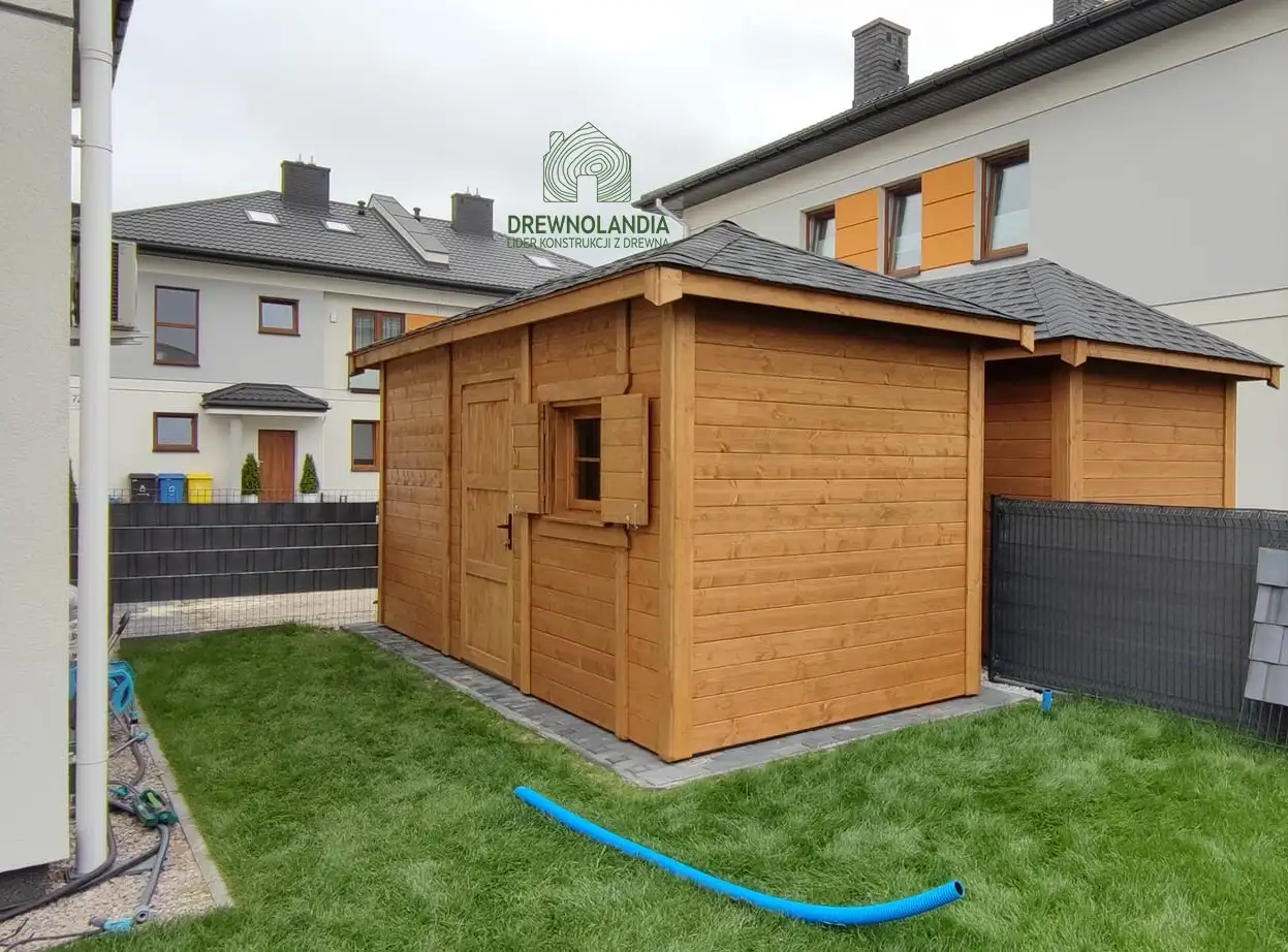 Drewniany domek narzędziowy Jerzy o powierzchni 12 m², stylowe i funkcjonalne rozwiązanie